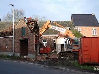 Afbraak woning Schootstraat